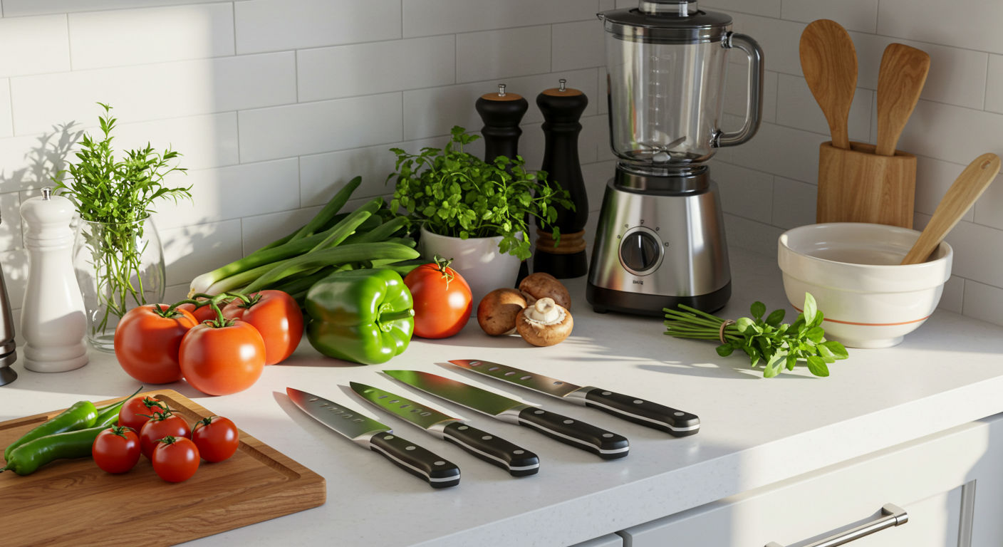 Рабочая поверхность угловой кухни