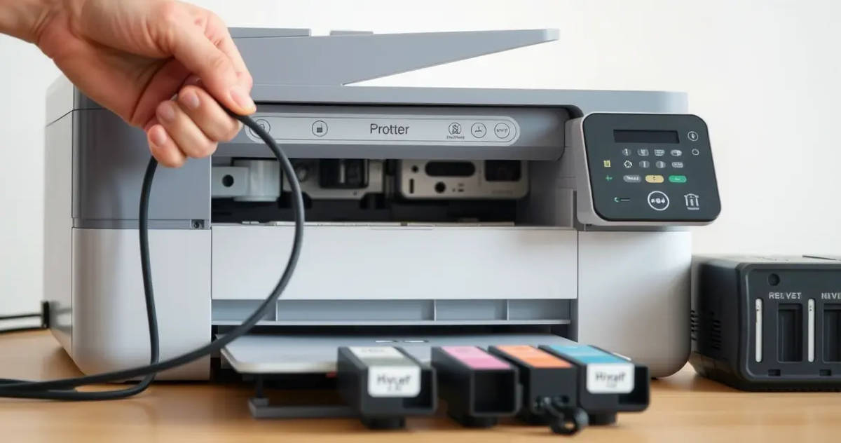 Первые шаги: проверка подключения, питания и бумаги принтеров