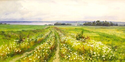 Среди полей..