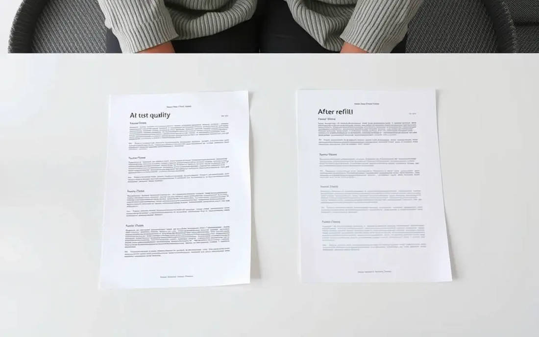 Качество печати и ресурс после заправки