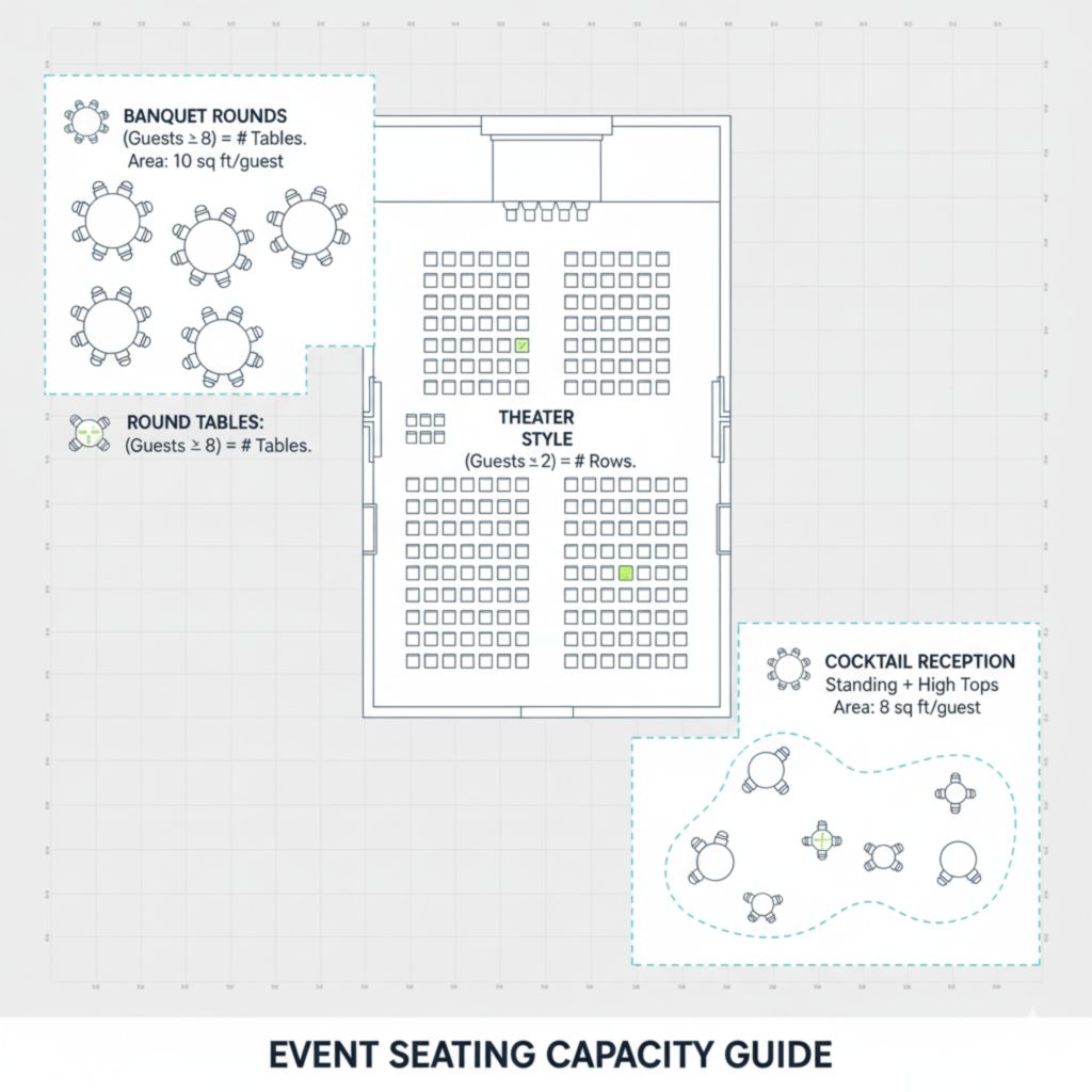 Элегантный зал с арендованными стульями Кьявари для свадебной церемонии с декором из белых лент и цветов