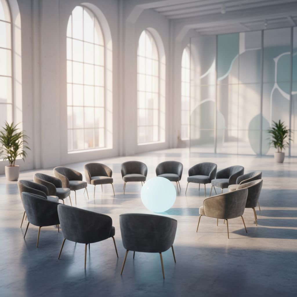 Консультант помогает заказчику с выбором стульев для аренды на мероприятие, показывая образцы.